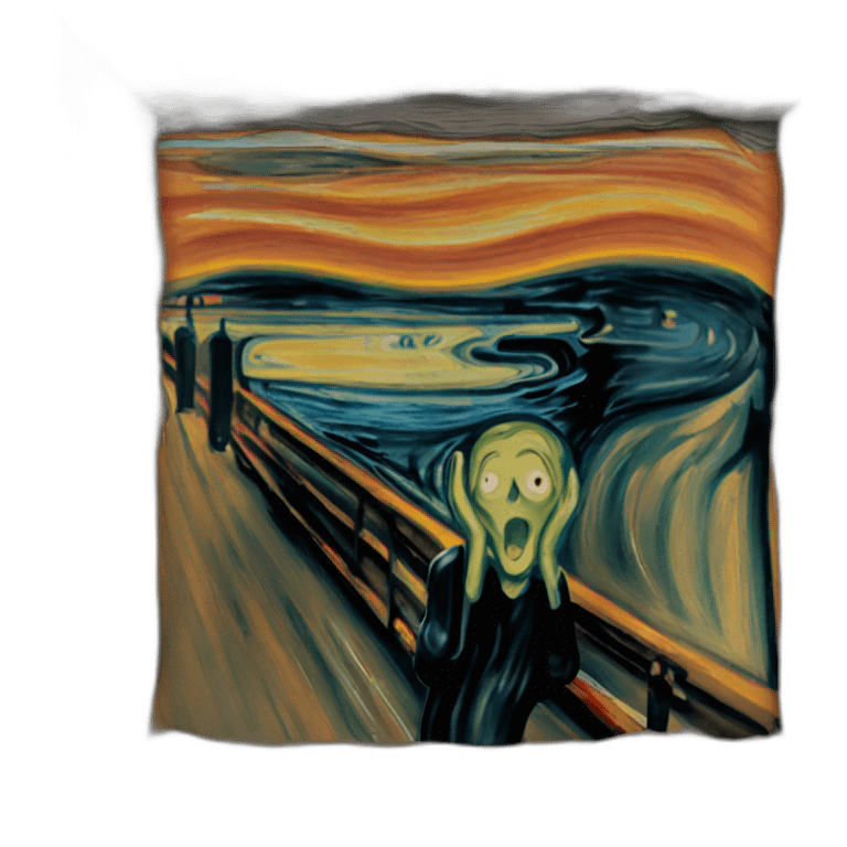 Munch scream emoji