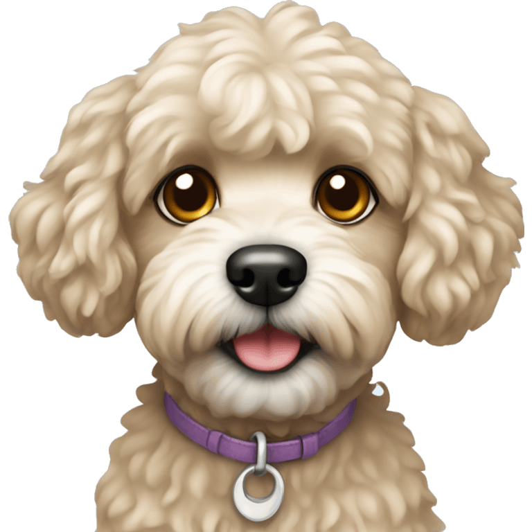 Dog maltipoo emoji