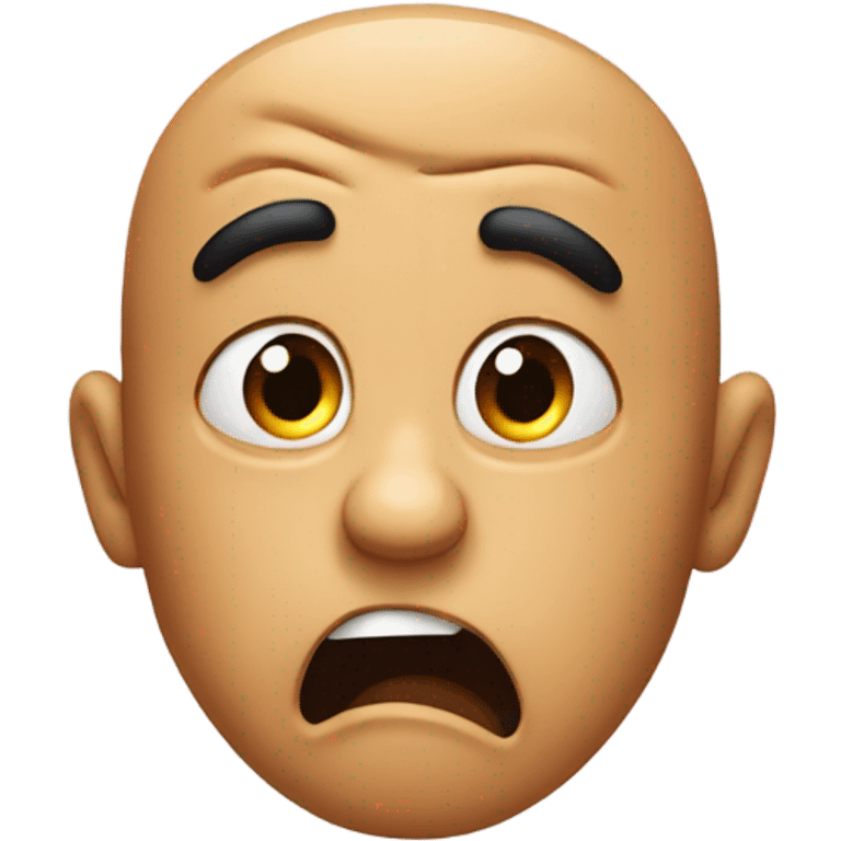 an emoji with a face of disgust and astonishment emoji