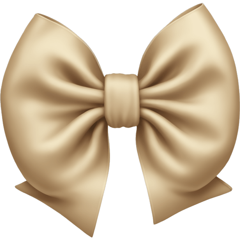 Beige bow emoji