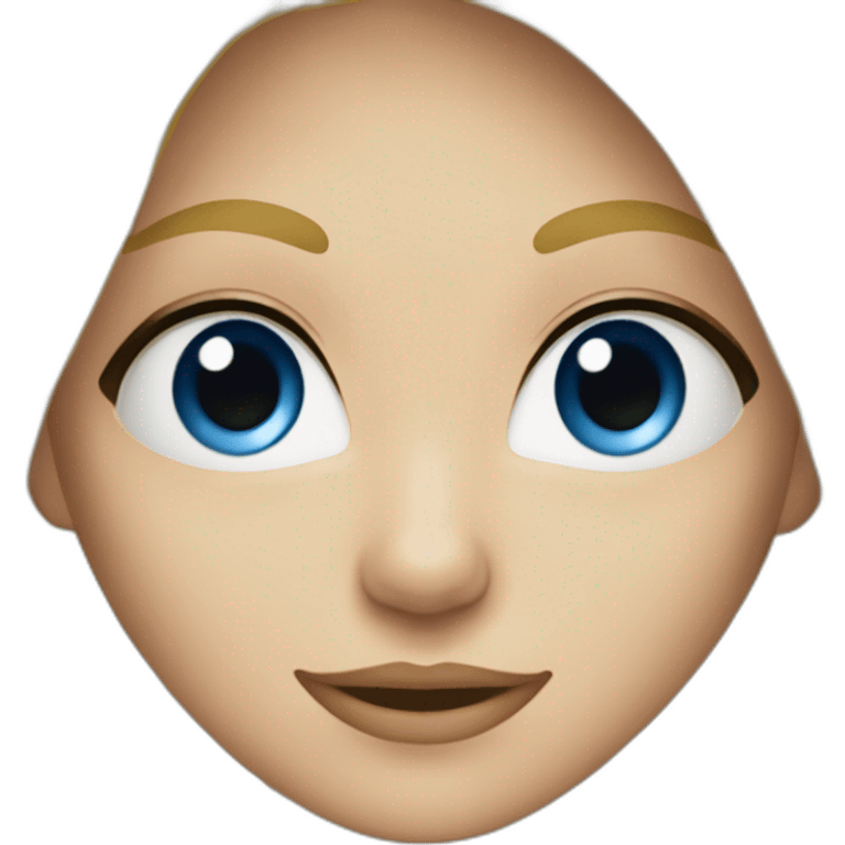 blond yeux bleus qui lève le bras droit emoji