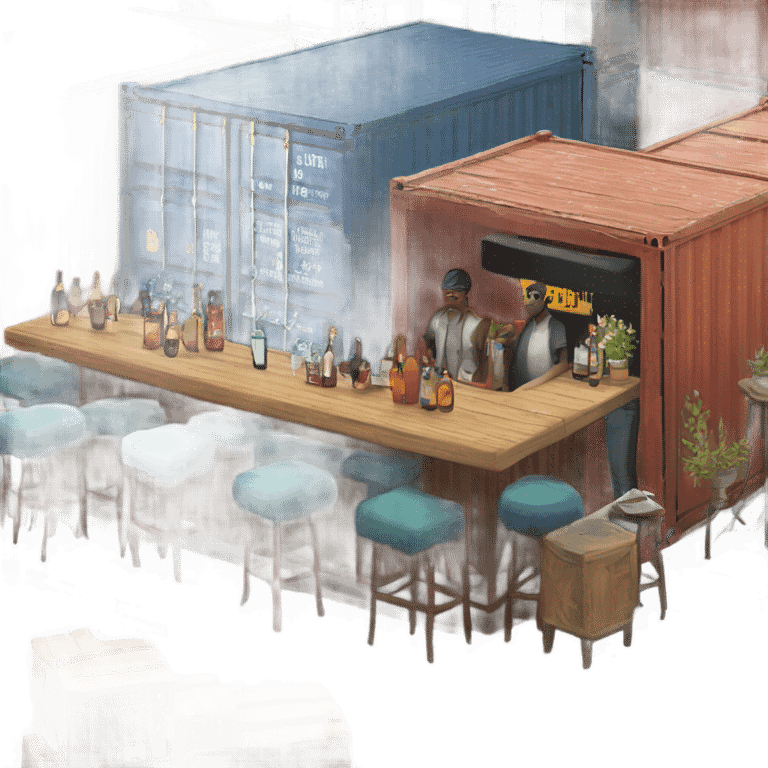 Shipping container bar  emoji