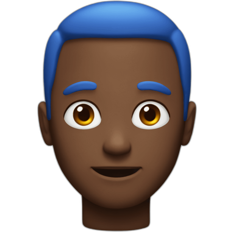 Blue and red guy emoji