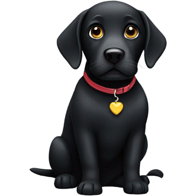 Black Labrador  emoji