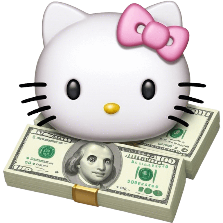 Money hello kitty emoji