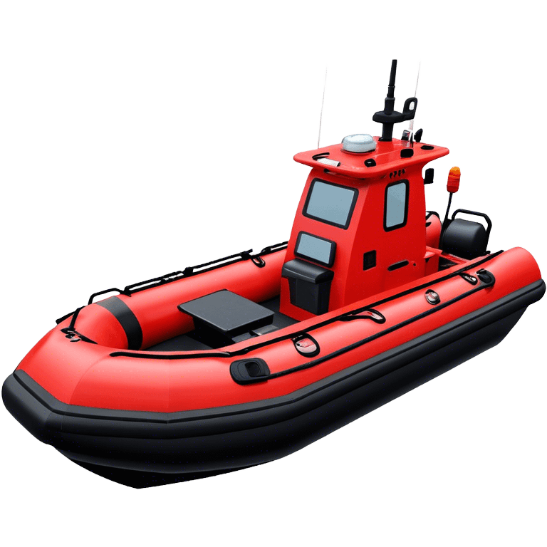 Rescue Boat - Zodiac Pro 850 (Model Year: 2022) (Iconic colour: Red and black) emoji