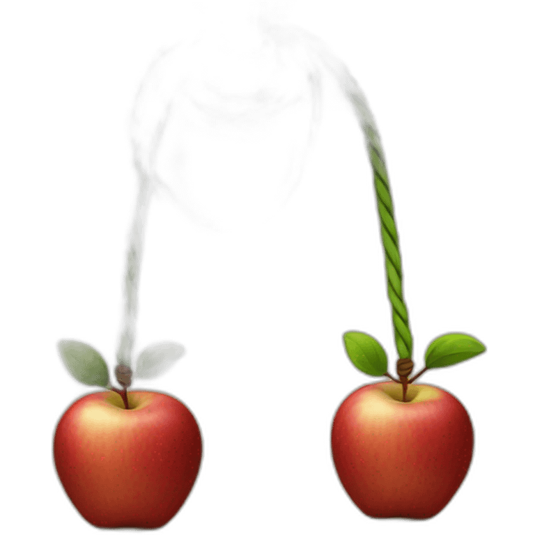 Tied to an Apple emoji