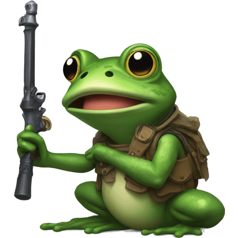 Frog with rpg emoji