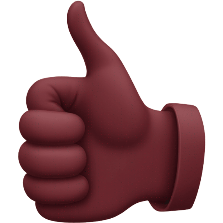 Maroon thumbs up  emoji