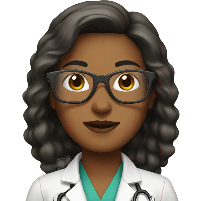 female doctor with sunglasses emoji