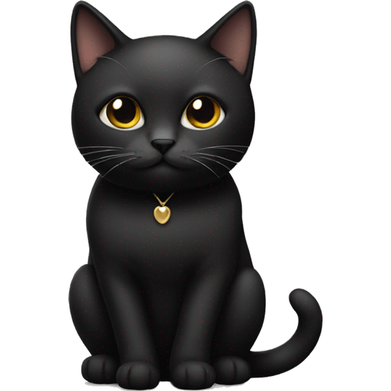 Cat with black dress emoji