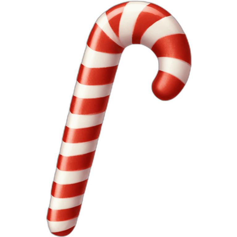 candy cane with decoration emoji