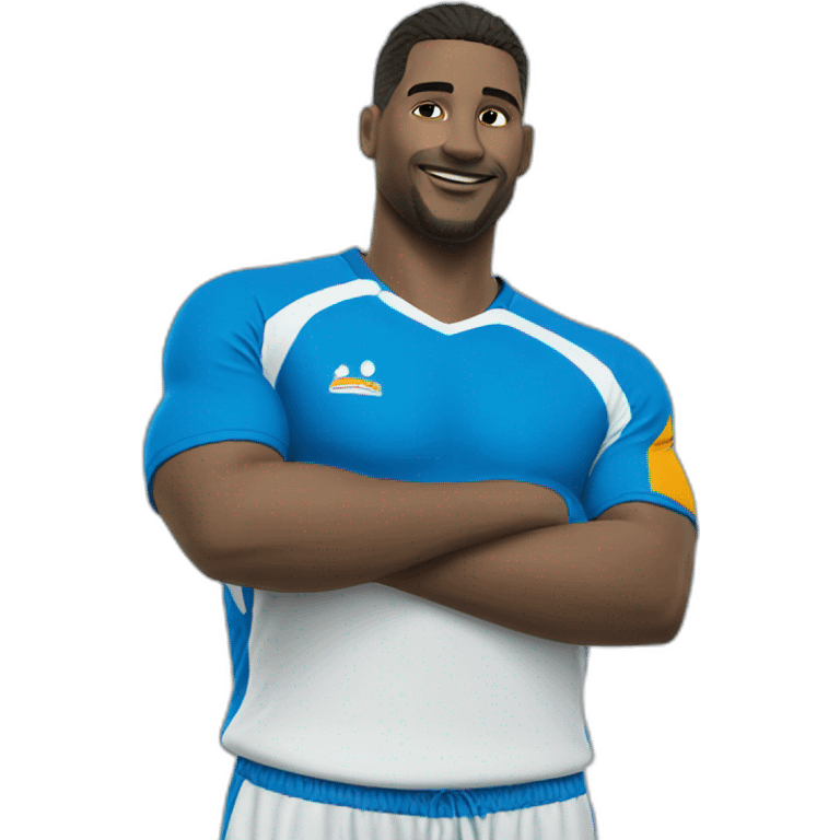 Handballer Trikot blau emoji