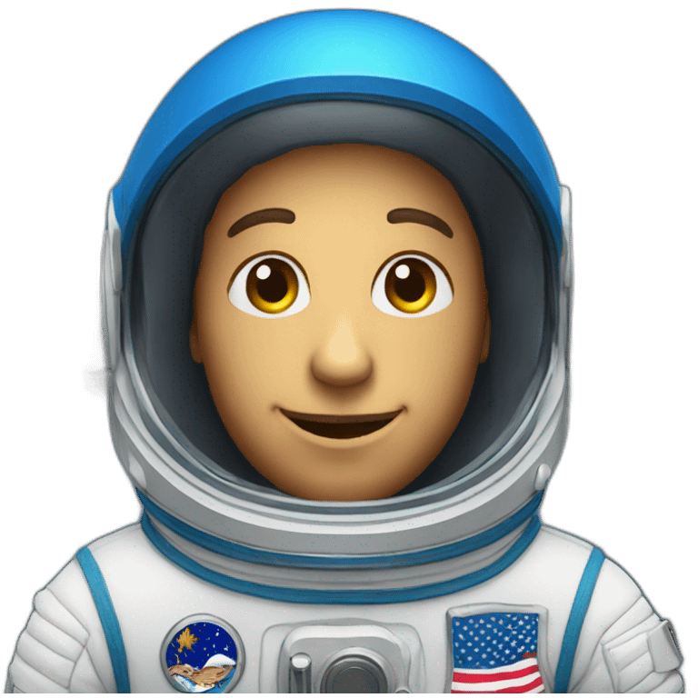 astronaut With blue hat emoji