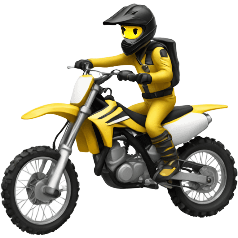 Yellow dirtbike emoji