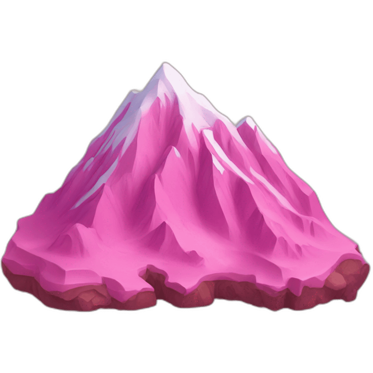 pink mountain emoji