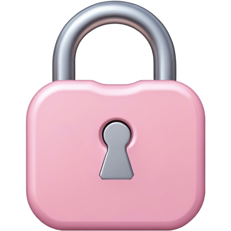 light pink Lock emoji