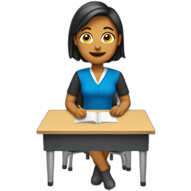 Teacher in a class room emoji