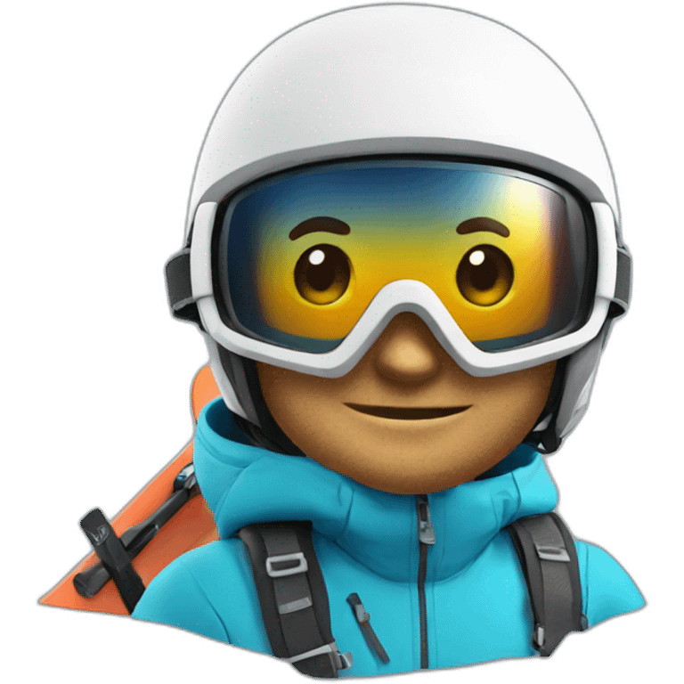 Skiing whit GoPro emoji