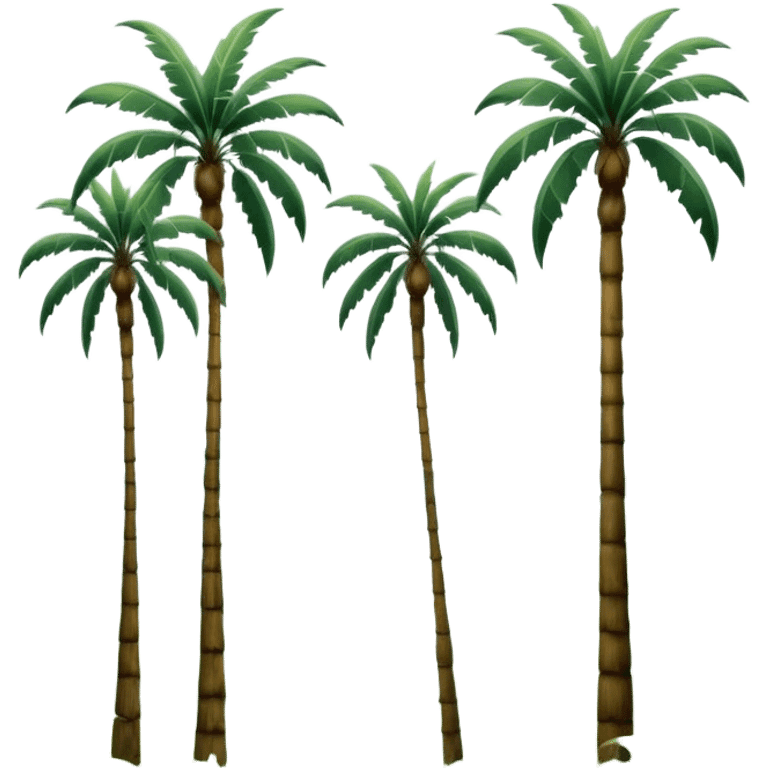 Cinematic Realistic Cocora Valley Landscape Emoji, depicted with towering wax palm trees in a lush, misty valley rendered with rich textures and dynamic, natural lighting. emoji