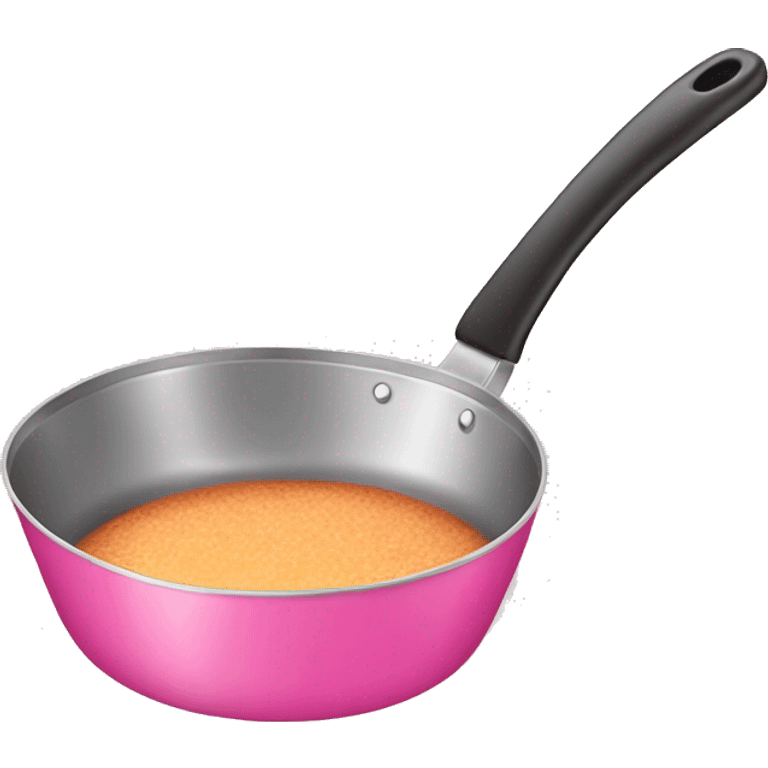 Pink frying pan emoji