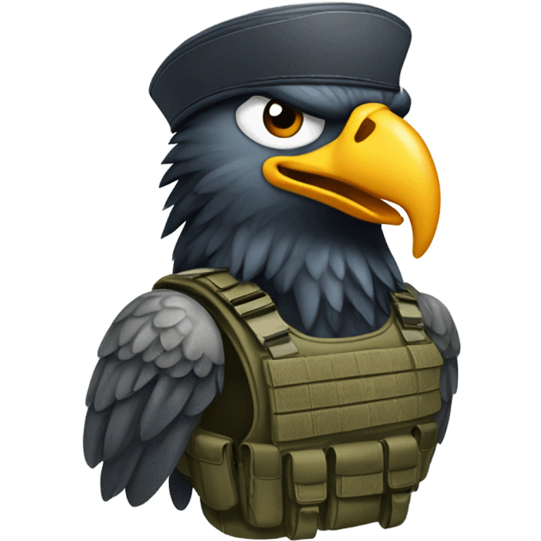 Eagle jungle soldier  emoji