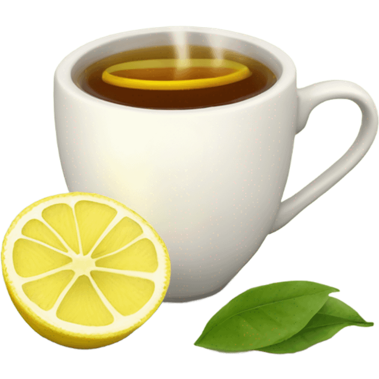 Cup of lemon tea emoji