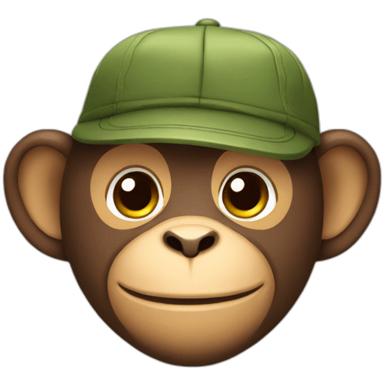 monkey with cap emoji