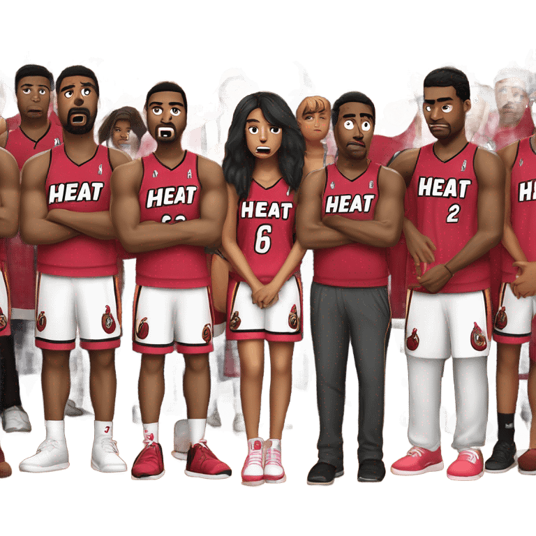 Sad Miami Heat fans emoji