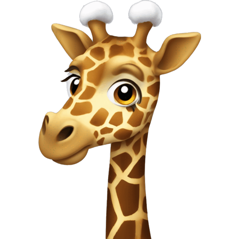 Christmas giraffe  emoji