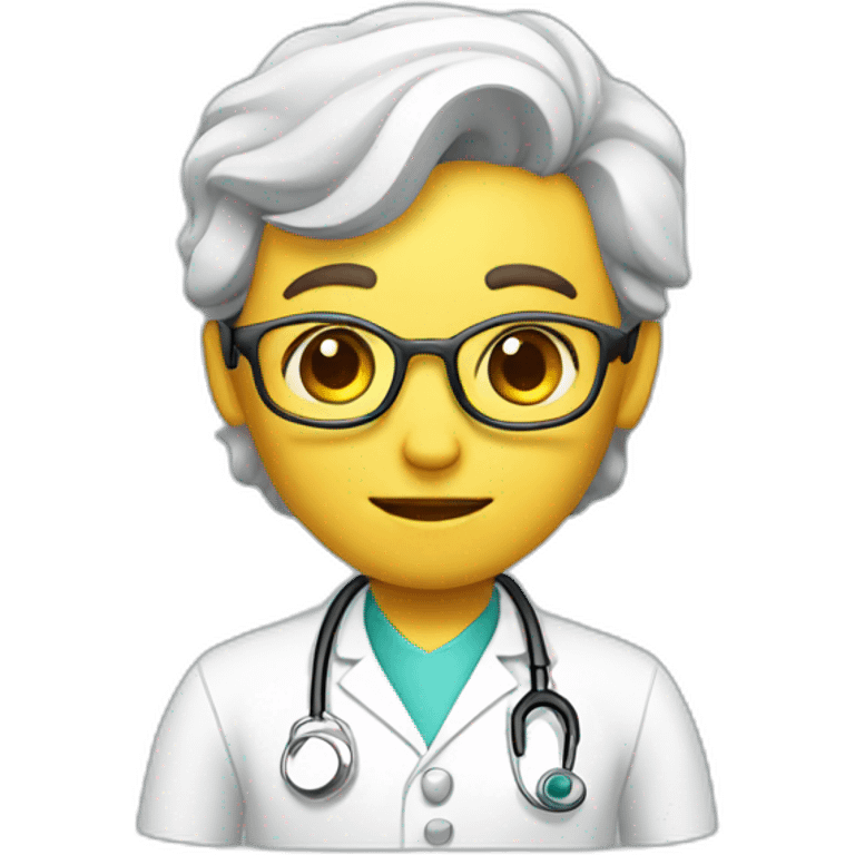 doctor assistant thinking emoji