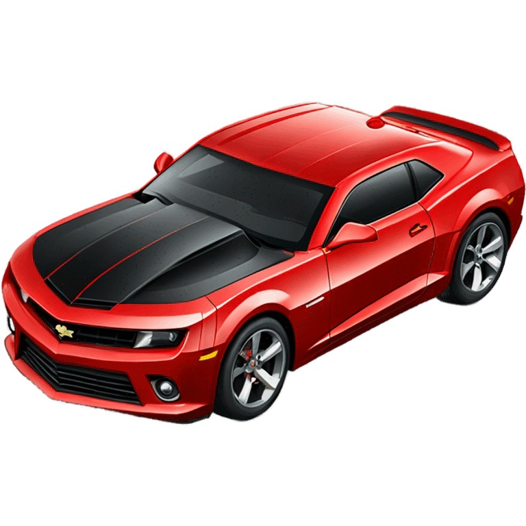 Red and black Camaro ss  emoji