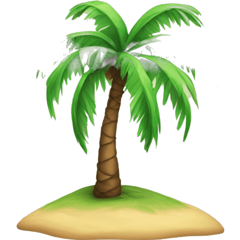 Palm tree on island emoji