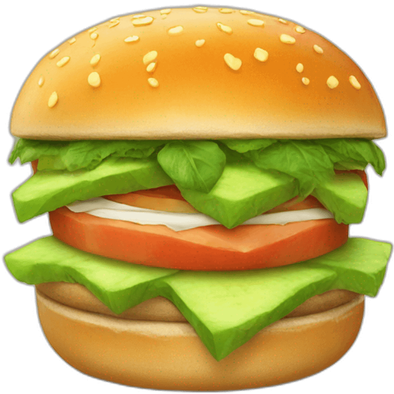 melon burger emoji