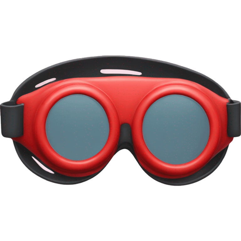 swimming goggles with red frame emoji