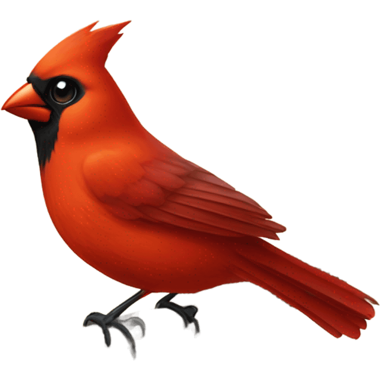 Cardinal bird  emoji