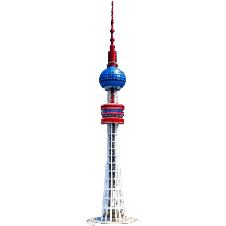 ​Cinematic Realistic N Seoul Tower, depicted in full daylight as a slender, single-column tower crowned by a cylindrical observation deck, set against a clear blue sky over Seoul’s vibrant cityscape, rendered with crisp architectural detail and bright, natural lighting that accentuates its modern elegance, emoji