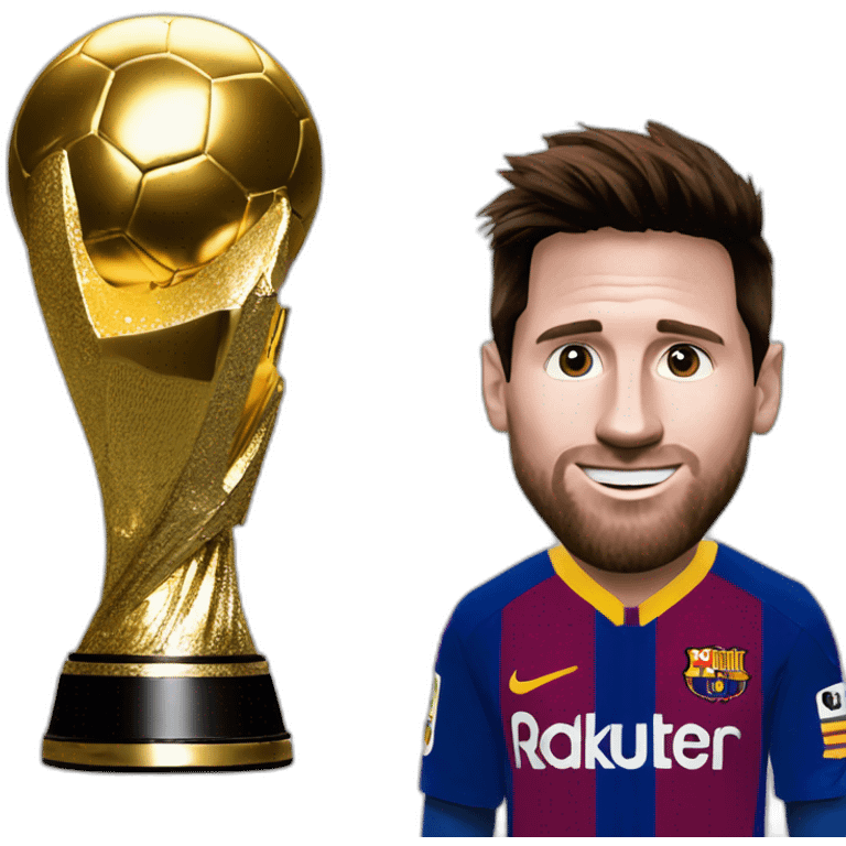 messi win a ballon d'or emoji