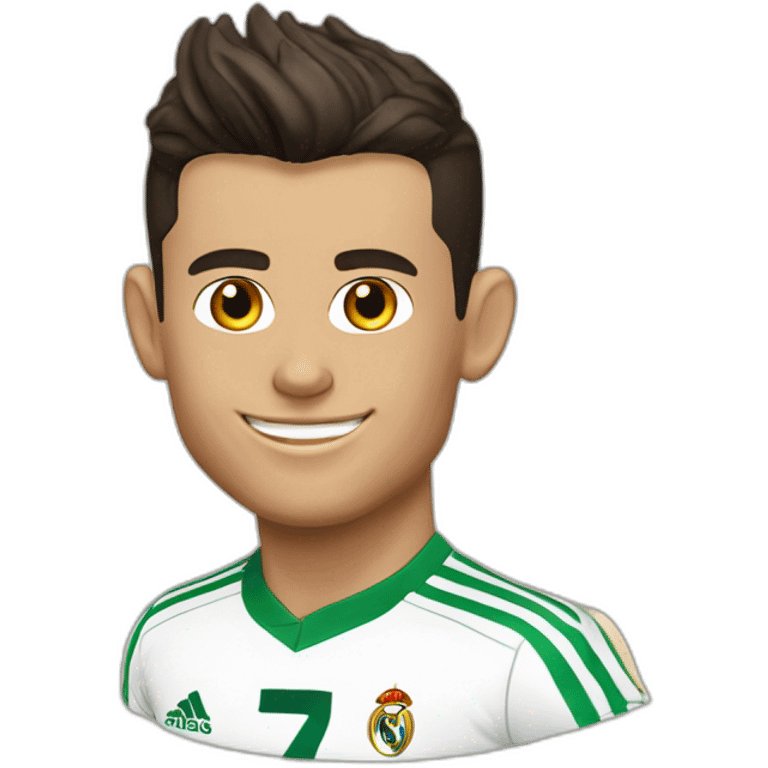 Cristiano Ronaldo sur une chèvre  emoji