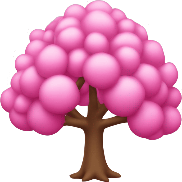 Árbol de navidad rosa emoji