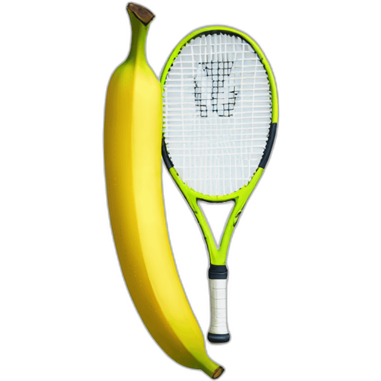 Banana won a tennis tournament emoji