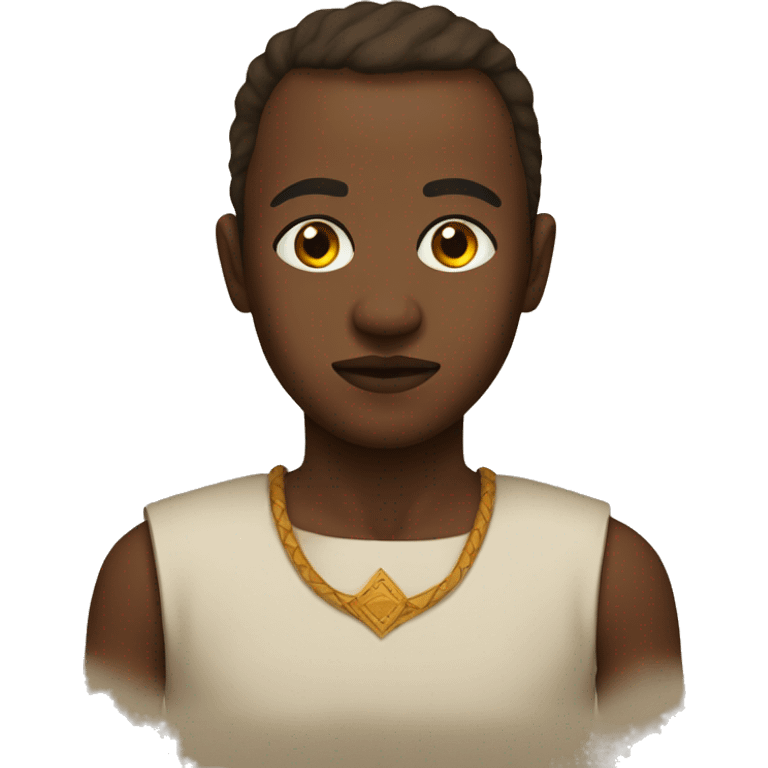 Niger with a brown bannae on forehead emoji