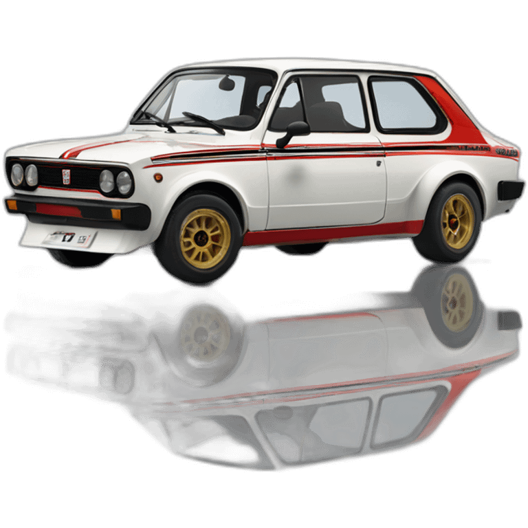 hiperrealist Fiat 131 Abarth Competición emoji