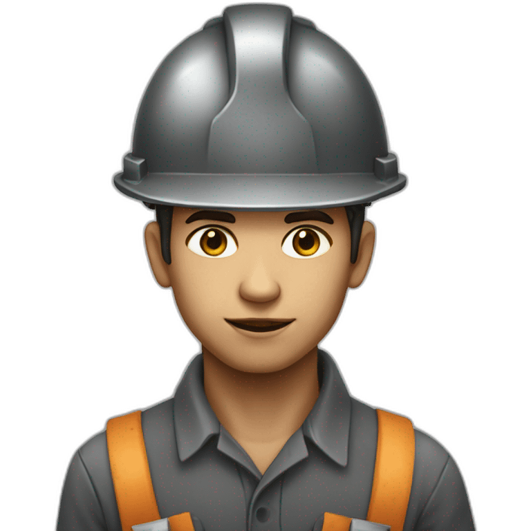 Miner Young North of France Dirty face emoji