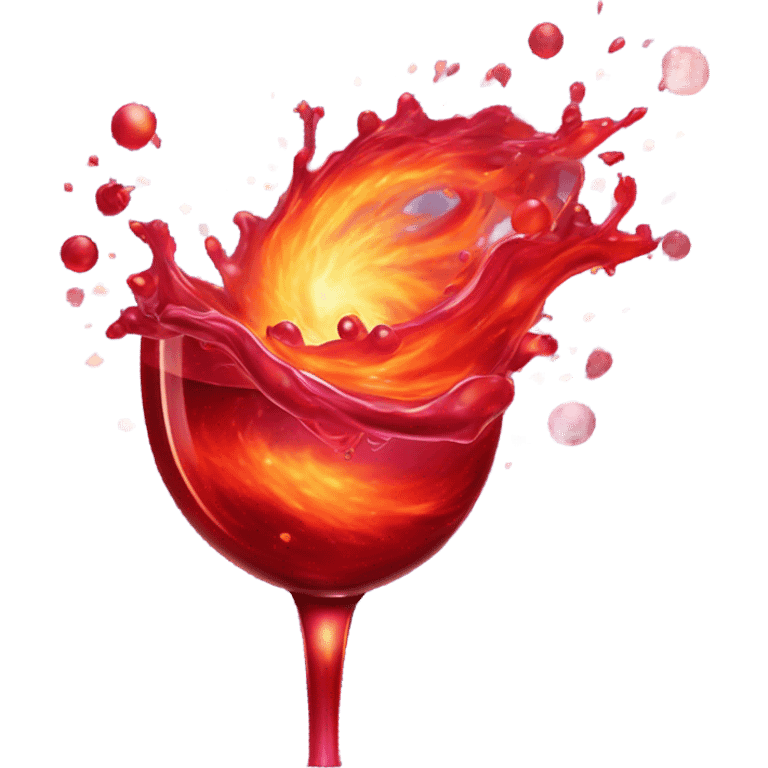 red wine supernova emoji