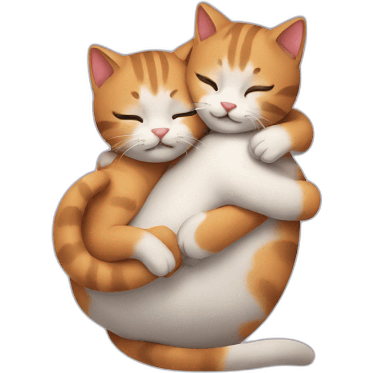 hugging cats emoji