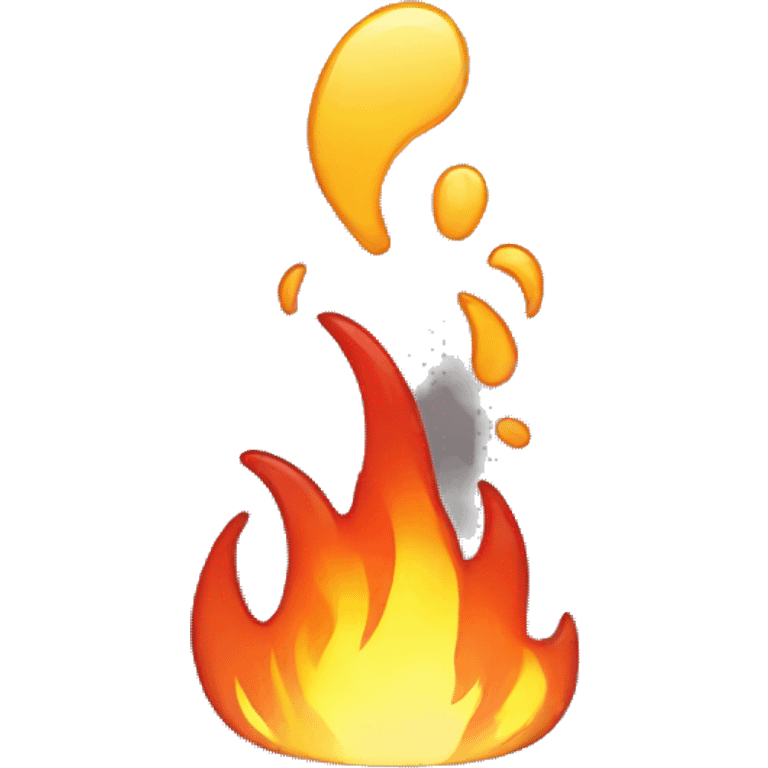 animated fire using a phone emoji