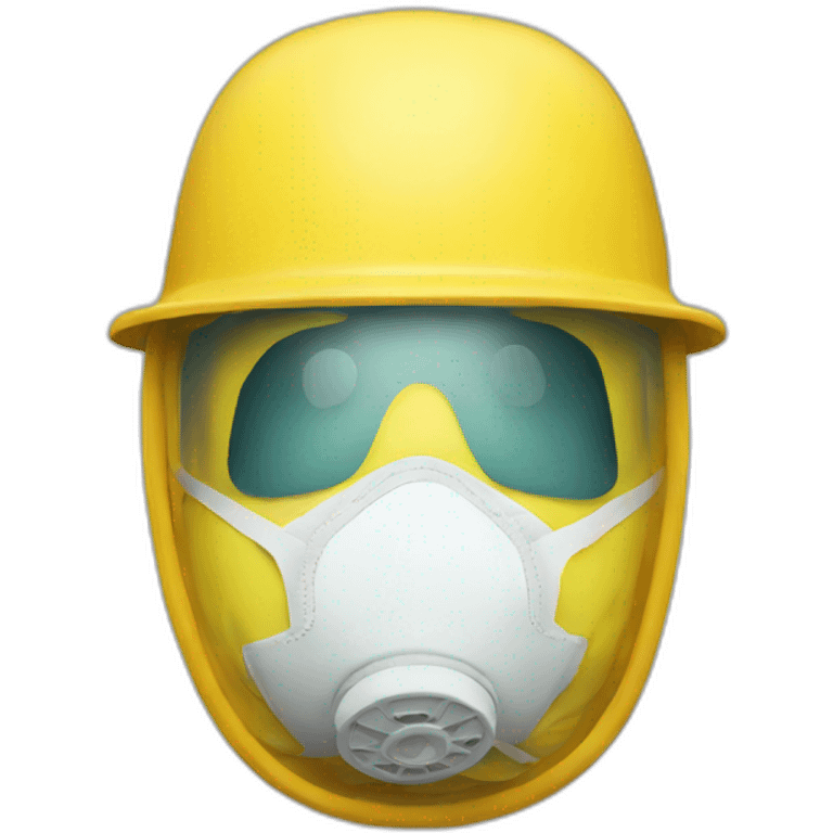 HazMat face mask emoji