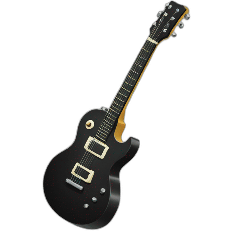 black guitar emoji