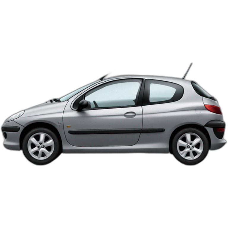 Peugeot 206 grey emoji